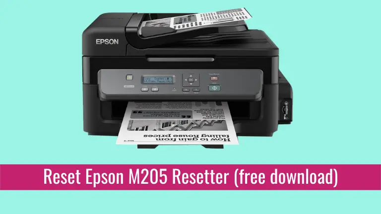 Reset Epson M205 Resetter (free download)
