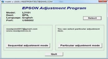 Adjustment Program Epson T60