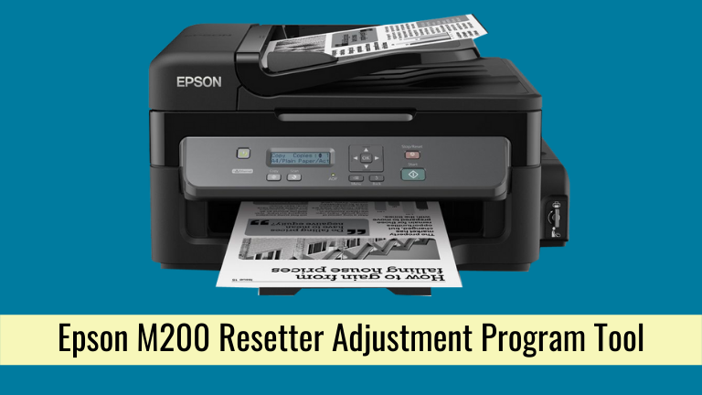 Epson M200 Resetter Adjustment Program Tool