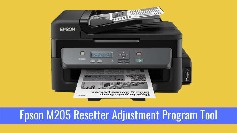 Epson M205 Resetter Adjustment Program Tool