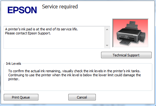Epson l3110 Service Required