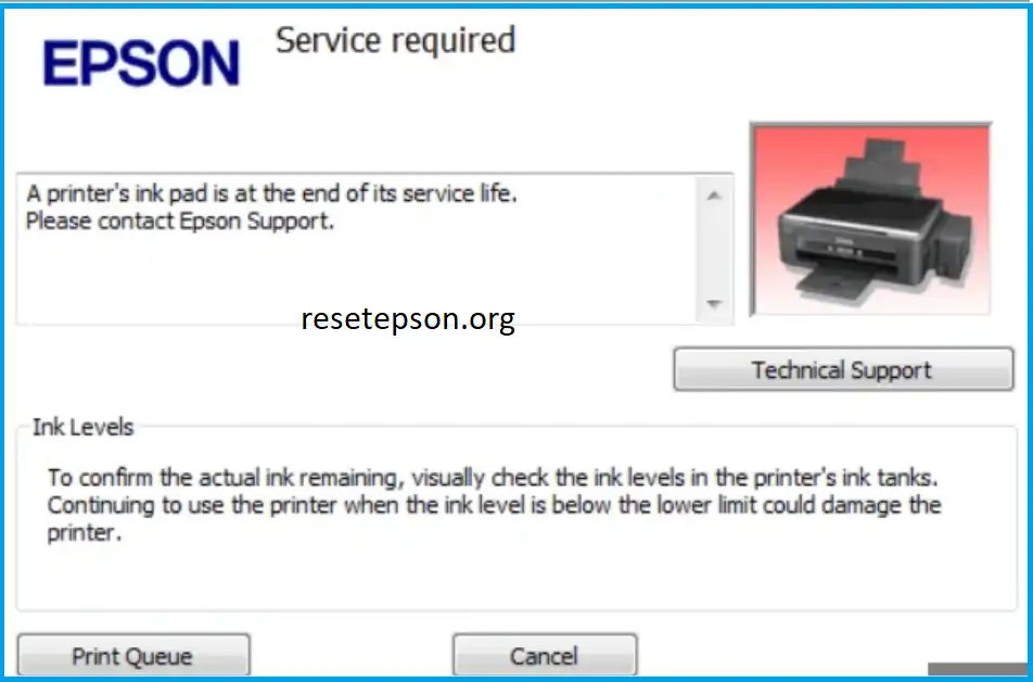 Epson l3110 service requried